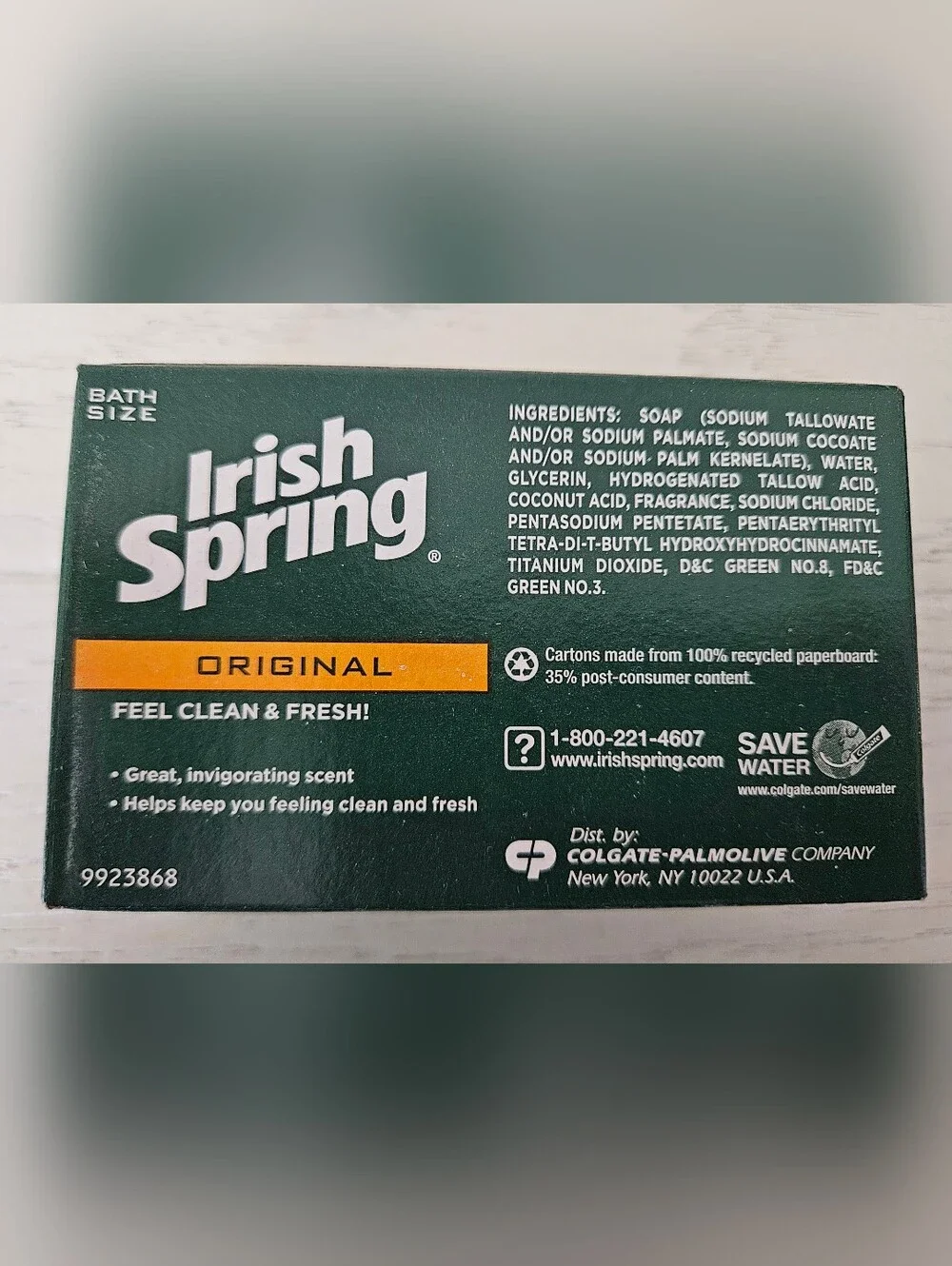 rish Spring Original 4oz Soap With NO Flaxseed/Linseed Oil Lot Of 6 Bars